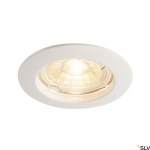 PIKA QPAR51, Recessed ceiling luminaire, white, max. 50W