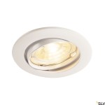 PIKA QPAR51, Recessed ceiling luminaire, white, max. 50W
