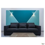 PLASTRA CUBE wall light, square, white plaster, G9, max. 42W