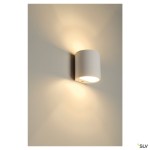 PLASTRA nastenna kruhova bila sadra 230V G9 42W