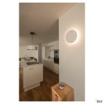 PLASTRA, wall light, LED, 3000K, round, white plaster