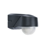 Pohyb. č. nástěnné/stropní venkovní, 130°, Ø20m, IP54, černé