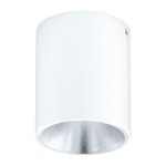 Polasso round 3,3W 3000K white silver