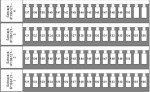 Popisný štítek pro svorky TB a ST, 121-150 (2x)