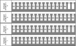 Popisný štítek pro svorky TB a ST, 151-180  (2x)
