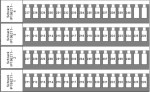 Popisný štítek pro svorky TB a ST, 211-240  (2x)