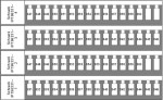 Popisný štítek pro svorky TB a ST, 331-360  (2x)
