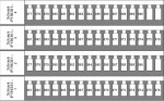 Popisný štítek pro svorky TB a ST, 361-390  (2x)