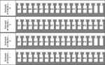 Popisný štítek pro svorky TB a ST, 391-420  (2x)