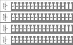 Popisný štítek pro svorky TB a ST, 451-480  (2x)