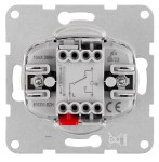 Přístroj přepínače střídavého č.6, orientační LED, bezšroub.