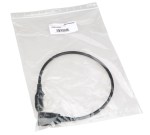 Prodluž. kabel IT METER, C13/C14 pro ochr.krytky,černý,0.5m