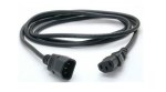 Prodlužovací kabel 250V/10A, 1x C13/F, 1x C14/M, černý, 3m