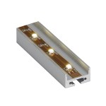 Profil LED Aluminium s krytem, hranatý, elox, 1m