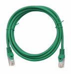 Propojovací kabel Cat.5e STP 2xRJ-45 délka 0,5m zelený