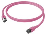 Propojovací kabel Cat.6a STP 2xRJ-45 Flex 0,5m fialový