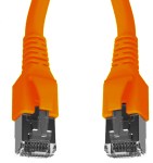 Propojovací kabel Cat.6a STP 2xRJ-45 Flex 10m oranžový