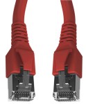 Propojovací kabel Cat.6a STP 2xRJ-45 Flex 1m červený