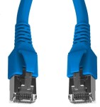 Propojovací kabel Cat.6a STP 2xRJ-45 Flex 1m modrý