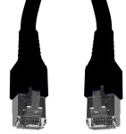 Propojovací kabel Cat.6a STP 2xRJ-45 Flex 2m černý