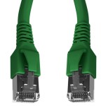 Propojovací kabel Cat.6a STP 2xRJ-45 Flex 2m zelený