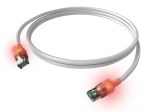 Propojovací kabel Cat.6a STP 2xRJ-45 LED 10m bílý
