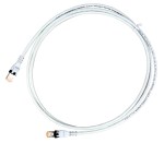 Propojovací kabel Cat.6a STP 2xRJ-45 PushPull šedý 0,5m