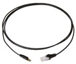 Propojovací kabel Tera/RJ45, 1párový, nestíněný, šedý, 7,5m