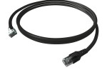 Propojovací kabel VoIP Cat.6a STP 2x RJ45 2m černý