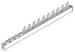 Propojovací lišta 1xFI 4pól, 10xSI 1+N/1TE, 14TE