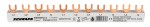 Propojovací lišta 1xFI 4pól, 1xLS 3pól, 2xLS 1+N,11TE,10mm²