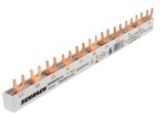 Propojovací lišta 1xFI 4pól, 1xLS 3pól, 2xLS 1+N,11TE,10mm²