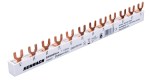 Propojovací lišta 1xFI 4pól, PO 4pól, 1xLS 3+N, 12TE, 10mm²