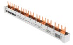 Propojovací lišta vidlicová 17,8 mm, 10mm² 3-pólová, 11 TE