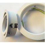 Punto-A/AL MR16, GU10, 50W IP20, adj., leaf springs, white