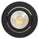 Punto LED 8W 760lm 3000K 36° 230V  IP65/IP20 stmív. černá