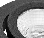 Punto LED 8W 760lm 3000K 36° 230V  IP65/IP20 stmív. černá