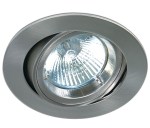 Punto-LR-R/A1 35W GU10 MR16, 100-240V, IP20, gebürst. chrom