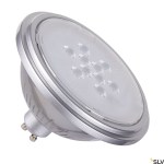 QPAR111 GU10, LED lamp silver 7W 4000K CRI90 25°
