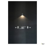 QUAD 1 XL LED nástěnné svítidlo 3,2W 3000K, hranaté,antracit