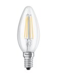 RL-C40 4W 827 470lm 230V E14 vláknová LED žárovka čirá