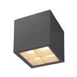 S-CUBE, 2700/3000K, 15W, fáz. stmív., 80°, antracit