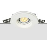 Sádrové svítidlo kruhové GT1. MR16, GU10, 50W, IP20, bílá