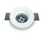 Sádrové svítidlo kruhové GT1. MR16, GU10, 50W, IP20, bílá