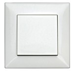 Set přístroje přepínače střídavého č.6, bezšroub.svorky,bílý