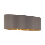 Shade f.Pendant luminaire Pasteri Pro 2x60W cappuccino/gold