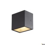 SITRA CUBE WL,  antracit, IP44, 3000K, 10W