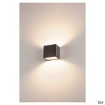 SITRA CUBE WL,  antracit, IP44, 3000K, 10W