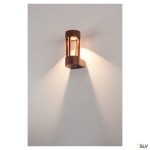 SLOTS WALL, 6,3W LED, WW, rezavé