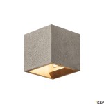 SOLID CUBE nástěnné svítidlo, QT14, černý pískovec, max. 25W